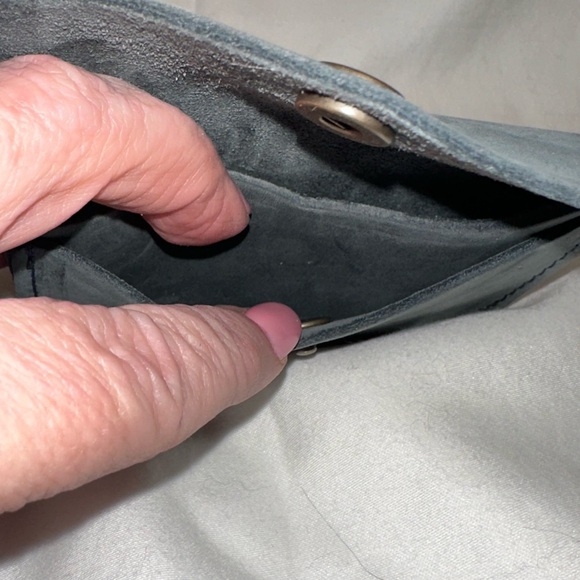 Portland Leather Goods Mini Envelope Wallet Storm NWOT - Picture 8 of 8